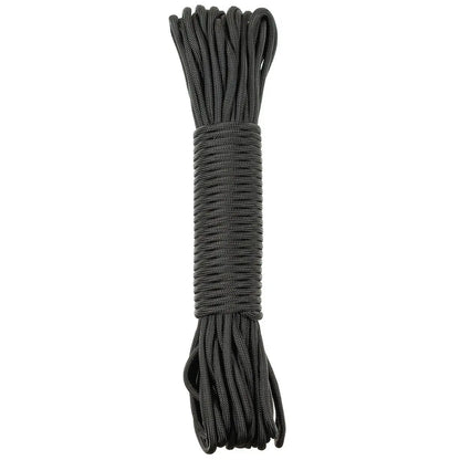 Parachute Cord, black, 50 FT, Nylon NSO Gear