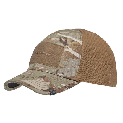 Pentagon - RAPTOR BB CAP CAMOSPECIFICATIONS 

100% Cotton front plate (Camouflage version 65% Polyester 35% Cotton) |

100% Polyester breathable Mesh | 6 Panel Design | Base stiffening plate |

NSO Gear