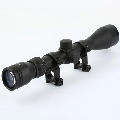 Rifle Scope 3-9x40Rifle Scope 3-9x40
Specifications

Magnification: 3 - 9 times
Objective Lens Dimension: 40mm
Product Color: Black
Length: 312 mm
Exit Pupil Diameter: 69.1 - 85.09 mmNSO Gear