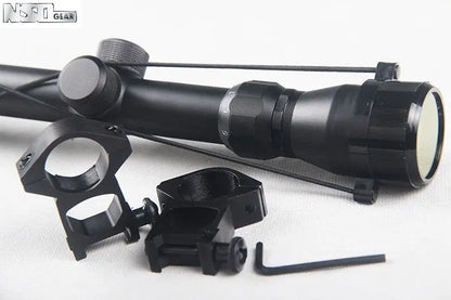 Rifle Scope 3-9x40Rifle Scope 3-9x40
Specifications

Magnification: 3 - 9 times
Objective Lens Dimension: 40mm
Product Color: Black
Length: 312 mm
Exit Pupil Diameter: 69.1 - 85.09 mmNSO Gear