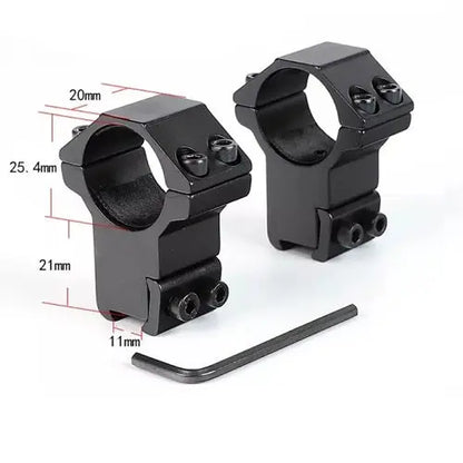 Scope Rings - High Profile 2 x 21mm NSO Gear weaver rings