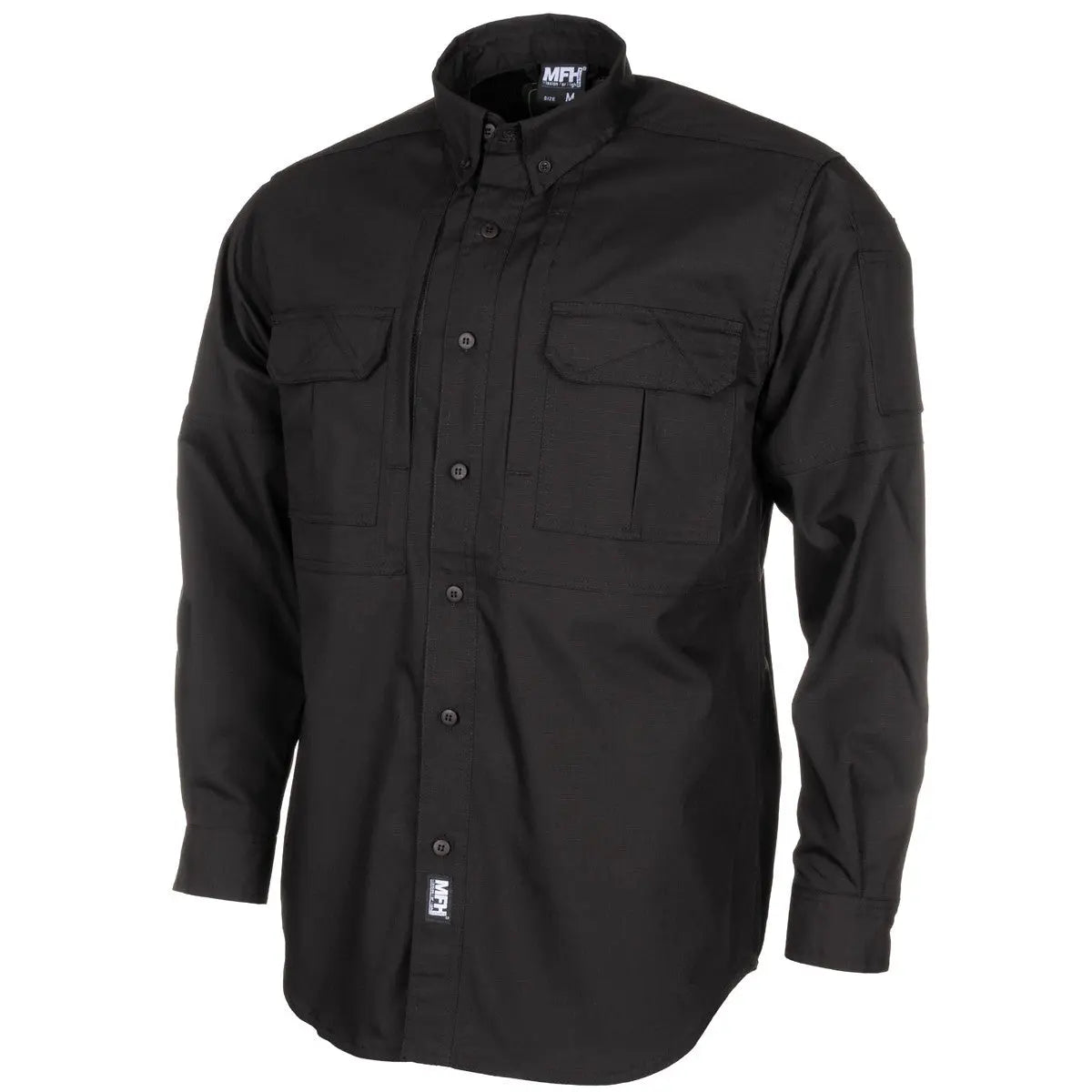 Shirt, "Attack", long-sleeved, black, Teflon, Rip Stop NSO Gear