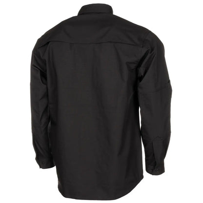 Shirt, "Attack", long-sleeved, black, Teflon, Rip Stop NSO Gear