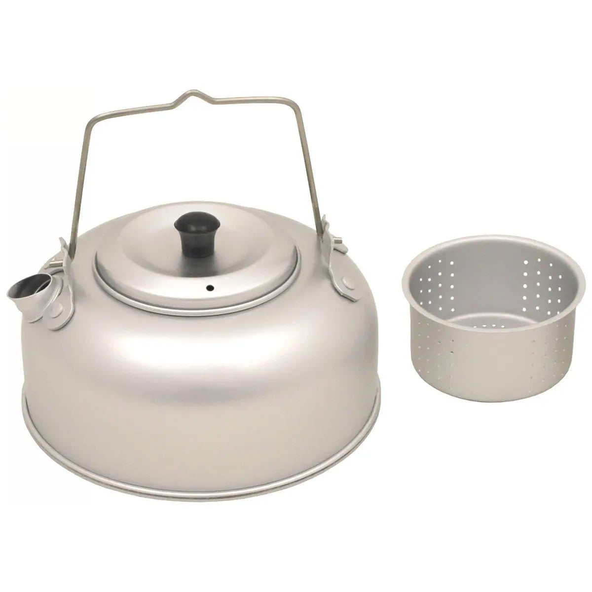 Tea kettle, with tea strainer, aluminum, 950 ml (1 Qt) NSO Gear kettle