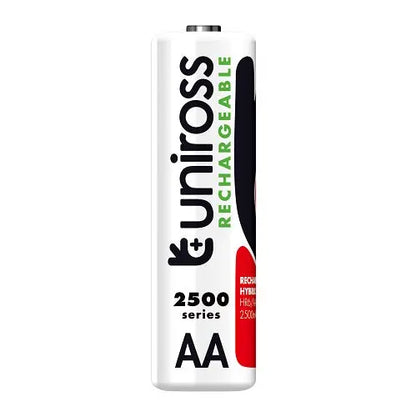 Uniross AA 2500 Hybrio Rechargeable Battery 4pcs NSO Gear Batteries
