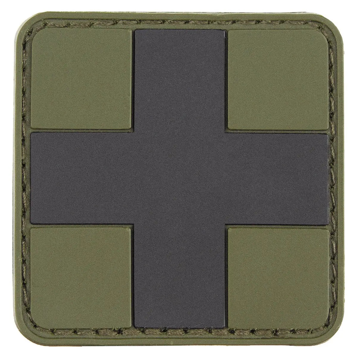 Velcro Patch, "FIRST AID", OD green-black, 3D, 5 x5 cm NSO Gear