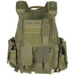 Vest, "Ranger", several pouches, OD green NSO Gear