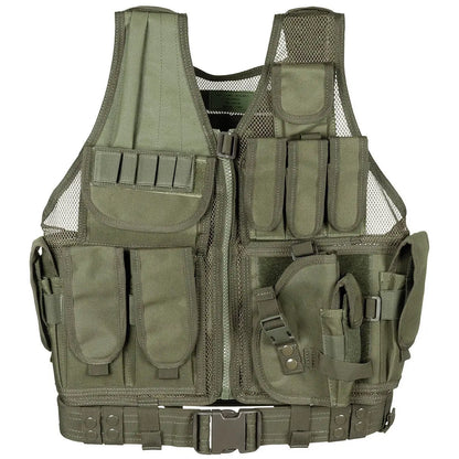 Vest, "USMC", with belt, OD green NSO Gear