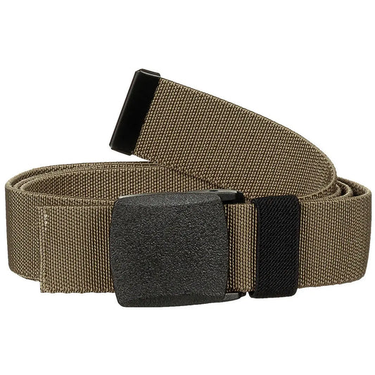 Web Belt, "Tactical Elastic", coyote tan, ca. 3,7 cm NSO Gear Belts