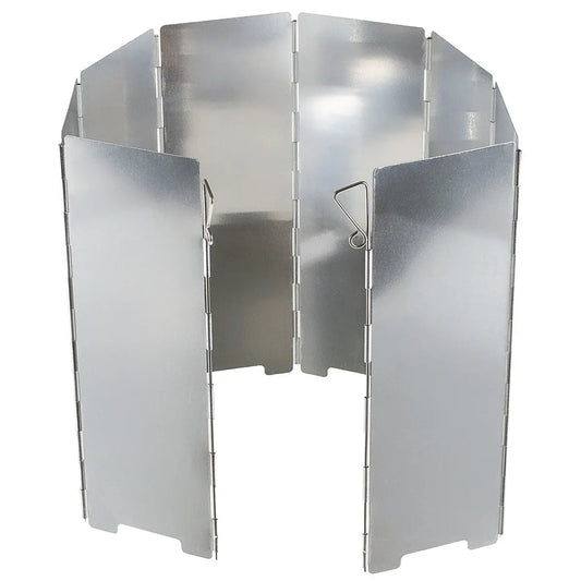 Windscreen, Aluminium, foldable, large, 8 blades, ca. 67 x 24 cm NSO Gear