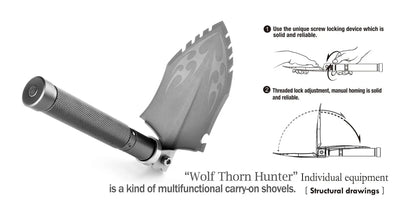 Wolfthorn Hunter CastingMultifunctional Shovel Wolfthorn Hunter Casting with a folding module system, attractive design and a wide range of uses is an amazing multitool with very practical NSO Gear